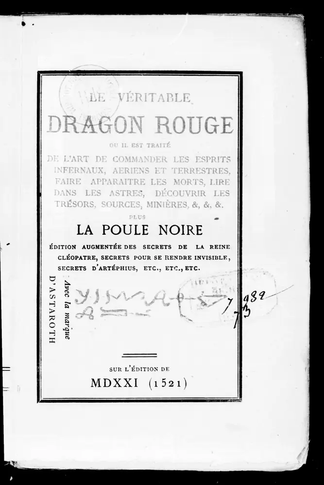 El Dragón Rojo · Gran Grimorio — facsímil · página 008 · dominio público