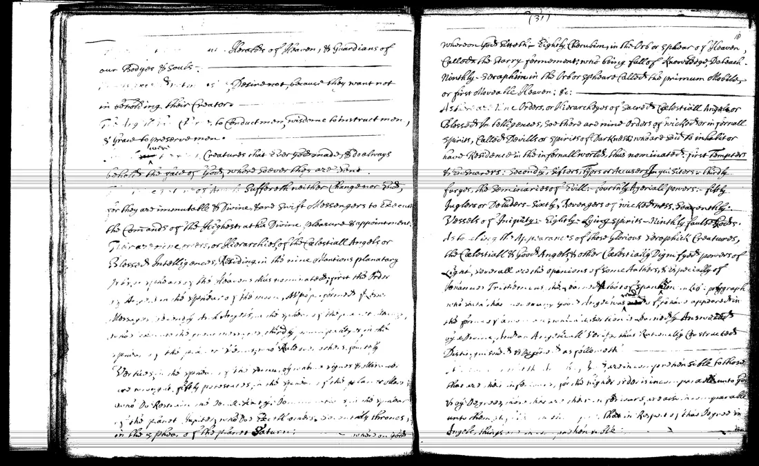 Janua Magica Reserata — facsímil · Ordenes celestiales · dominio público