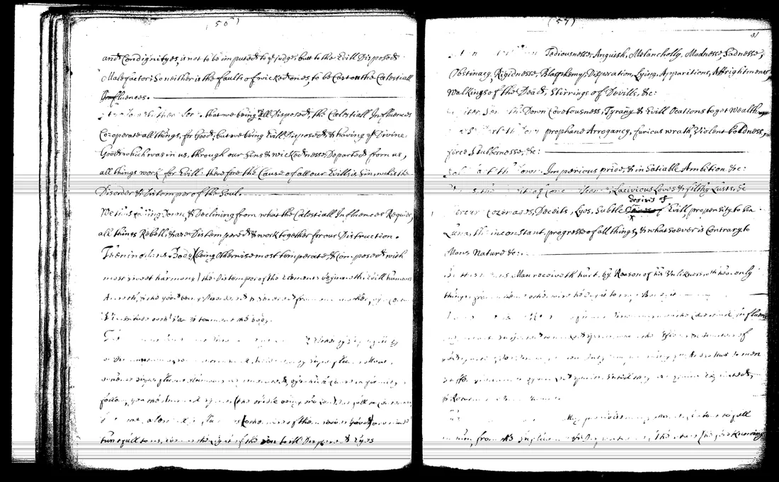 Janua Magica Reserata — lámina grabada · Causes of evill dispositions · dominio público