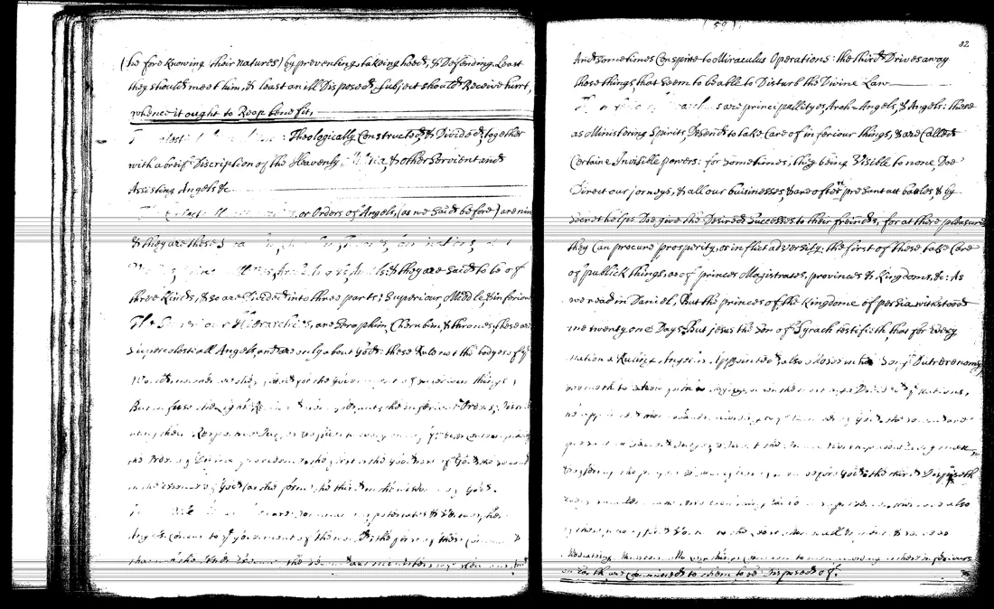 Janua Magica Reserata — lámina grabada · Orders of Angels and Aireal Spirits · dominio público