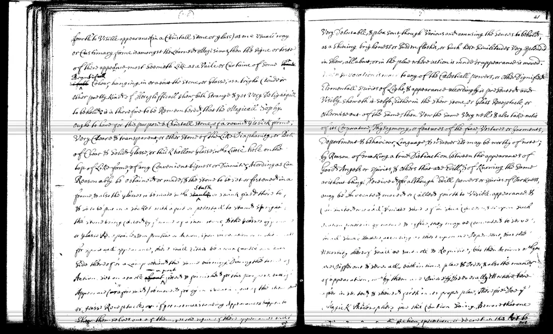 Janua Magica Reserata — facsímil · Crystall apparitions · dominio público