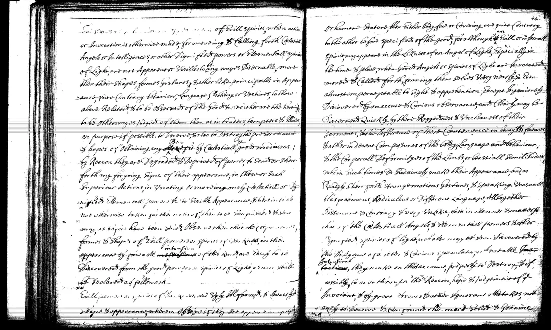 Janua Magica Reserata — facsímil · Evill spirits discovered · dominio público
