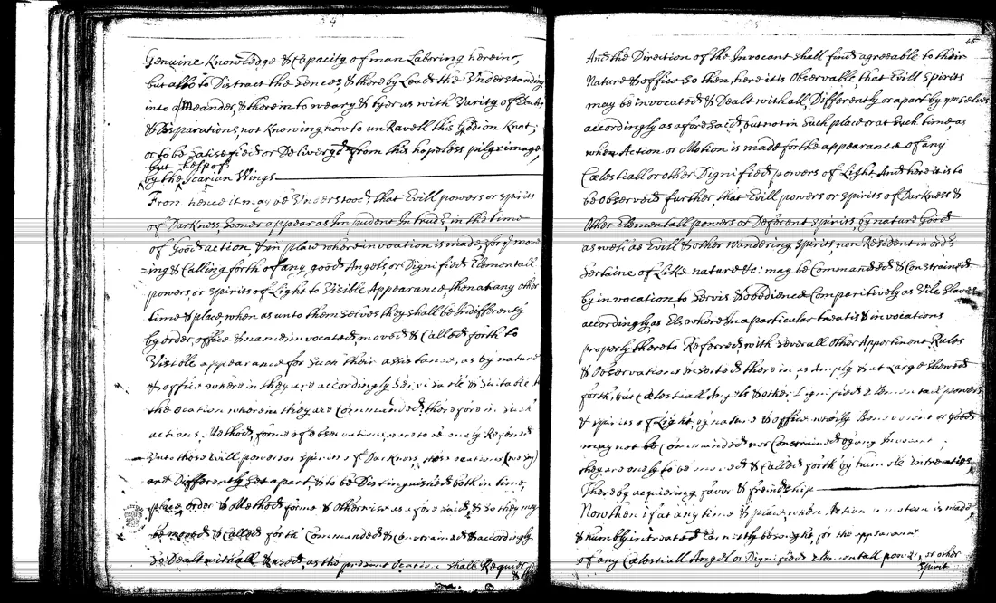Janua Magica Reserata — facsímil · Directions of the Invocant · dominio público