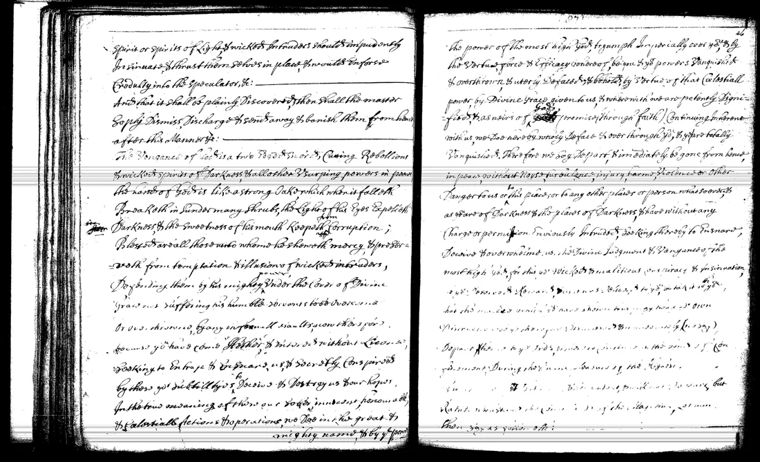 Janua Magica Reserata — facsímil · Intruding spirits discovered · dominio público
