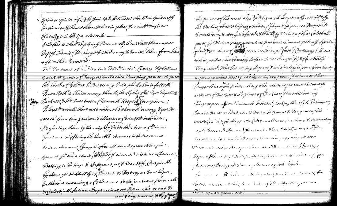 Janua Magica Reserata — facsímil · Vanquishing intruding spirits · dominio público