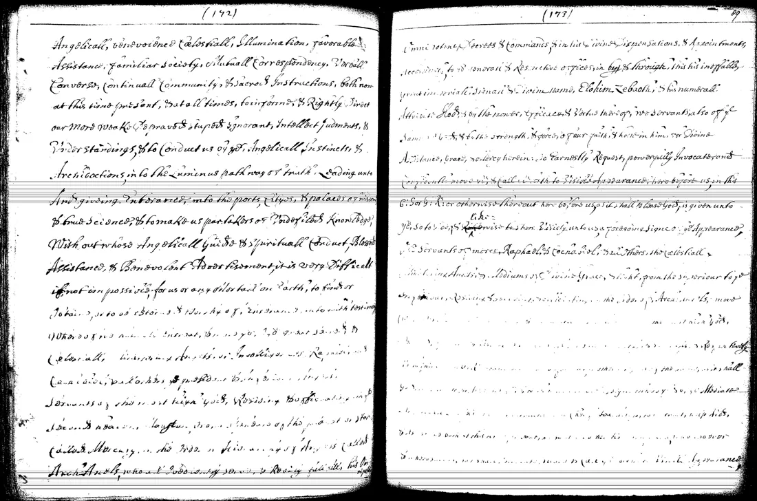 Janua Magica Reserata — facsímil · Benevolent assistance and Hod · dominio público