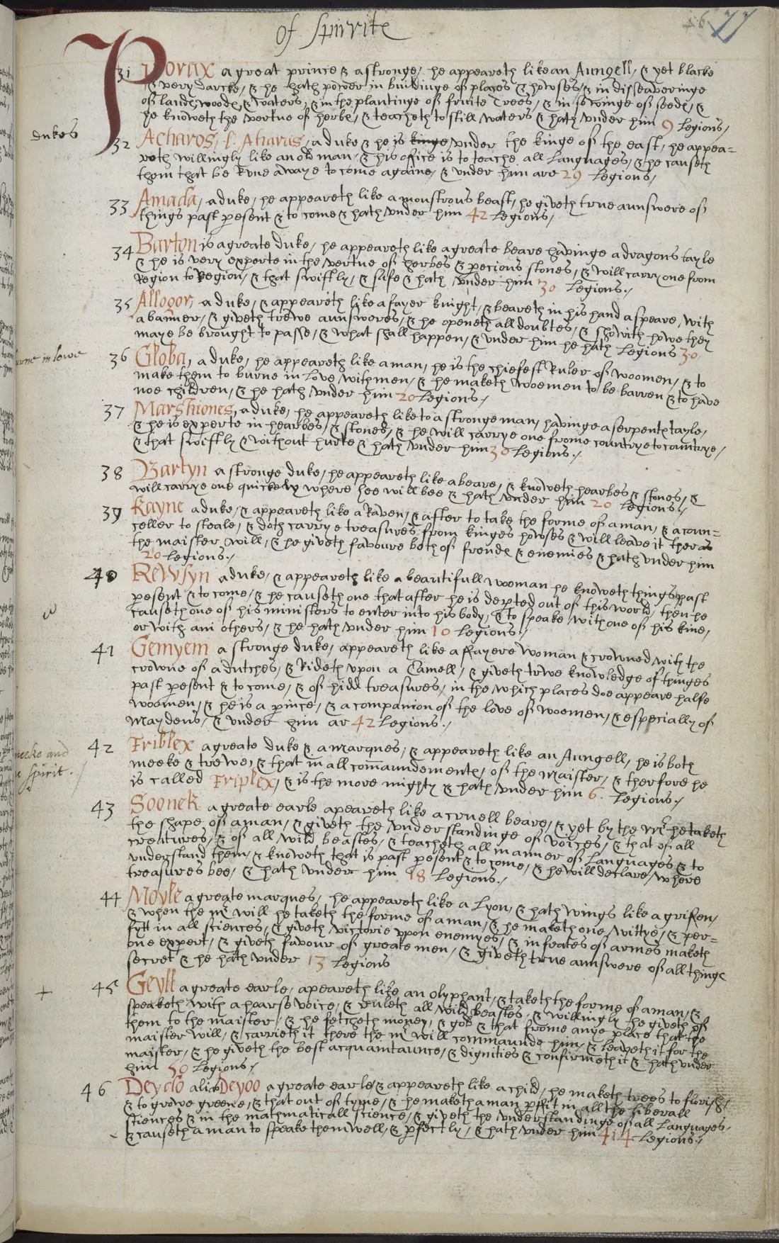 Liber Officiorum Spirituum — facsímil · p. 77 · dominio público