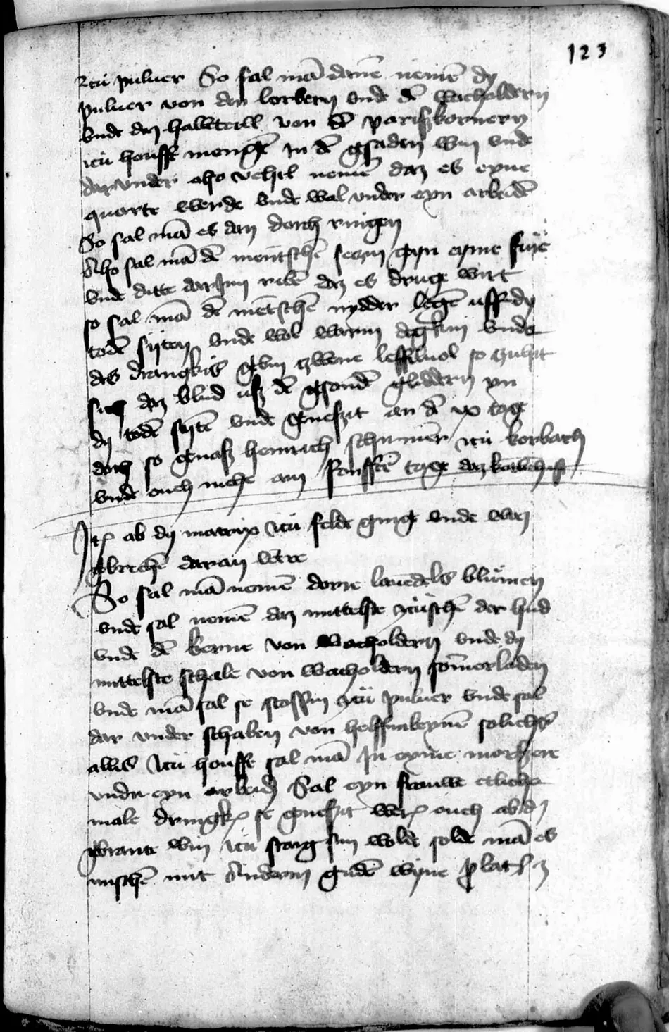Manual de Múnich (Clm 849) — facsímil · fol. 123r · dominio público