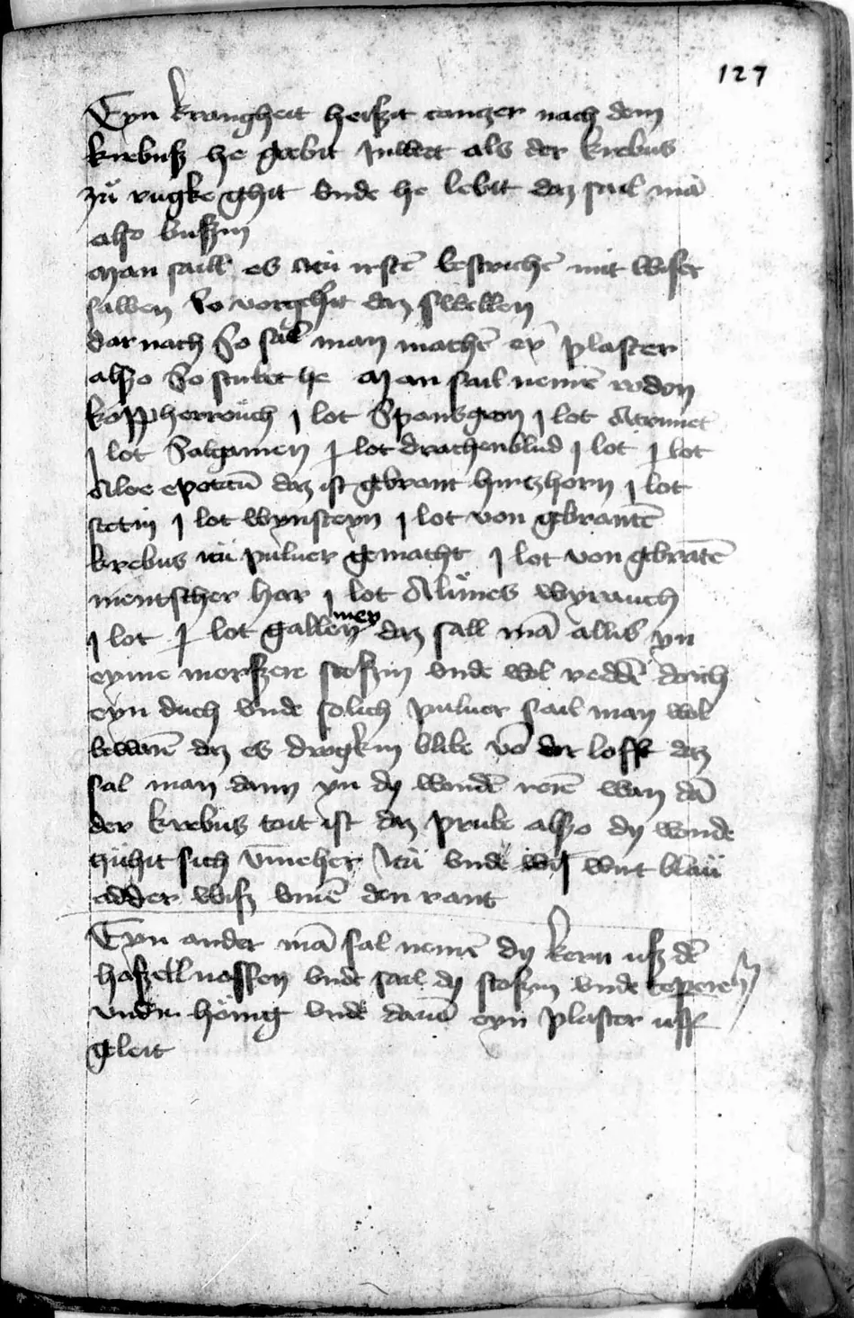 Manual de Múnich (Clm 849) — facsímil · fol. 127r · dominio público