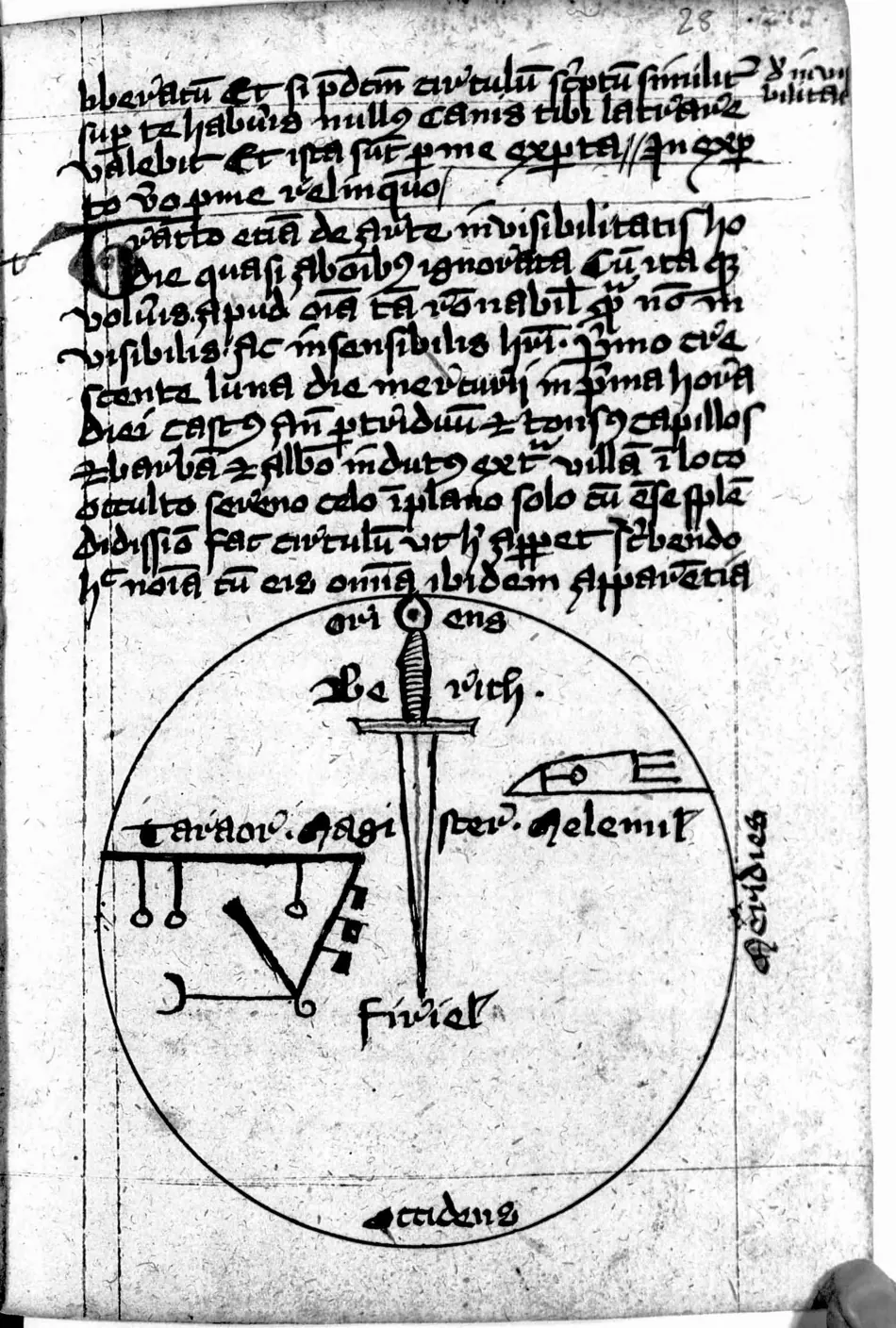Manual de Múnich (Clm 849) — facsímil · fol. 28r · dominio público