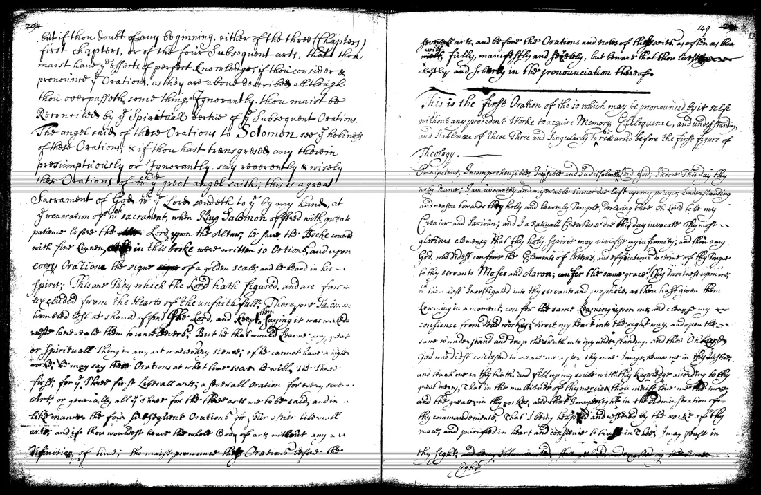 Ars Notoria — facsímil · Proemio y la Primera Oración · dominio público