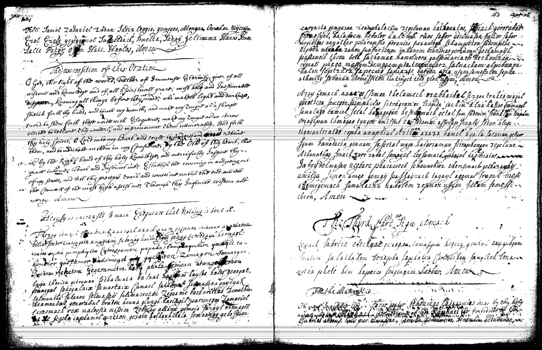Ars Notoria — facsímil · Exposición de la oración; la Tercera Parte · dominio público