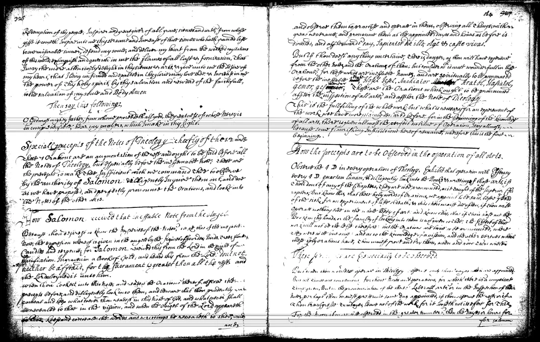 Ars Notoria — facsímil · Notas de Teología; la Nota inefable · dominio público