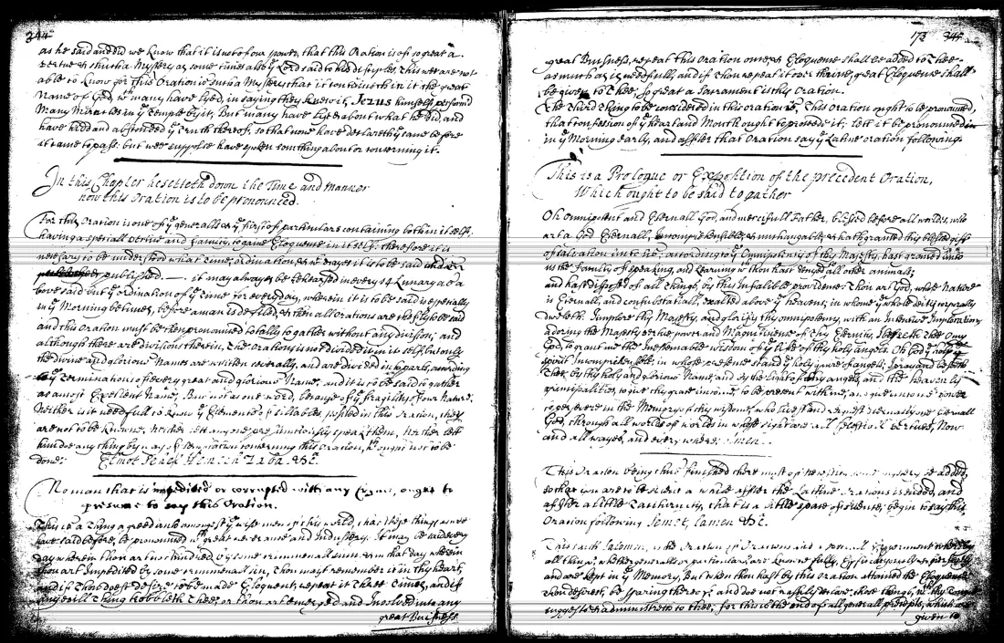 Ars Notoria — facsímil · Cómo pronunciar; «Oh Dios Omnipotente» · dominio público