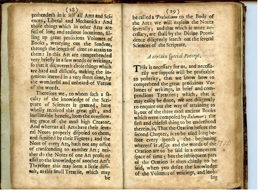 Ars Notoria (clásica) — facsímil · Preludio y precepto · dominio público
