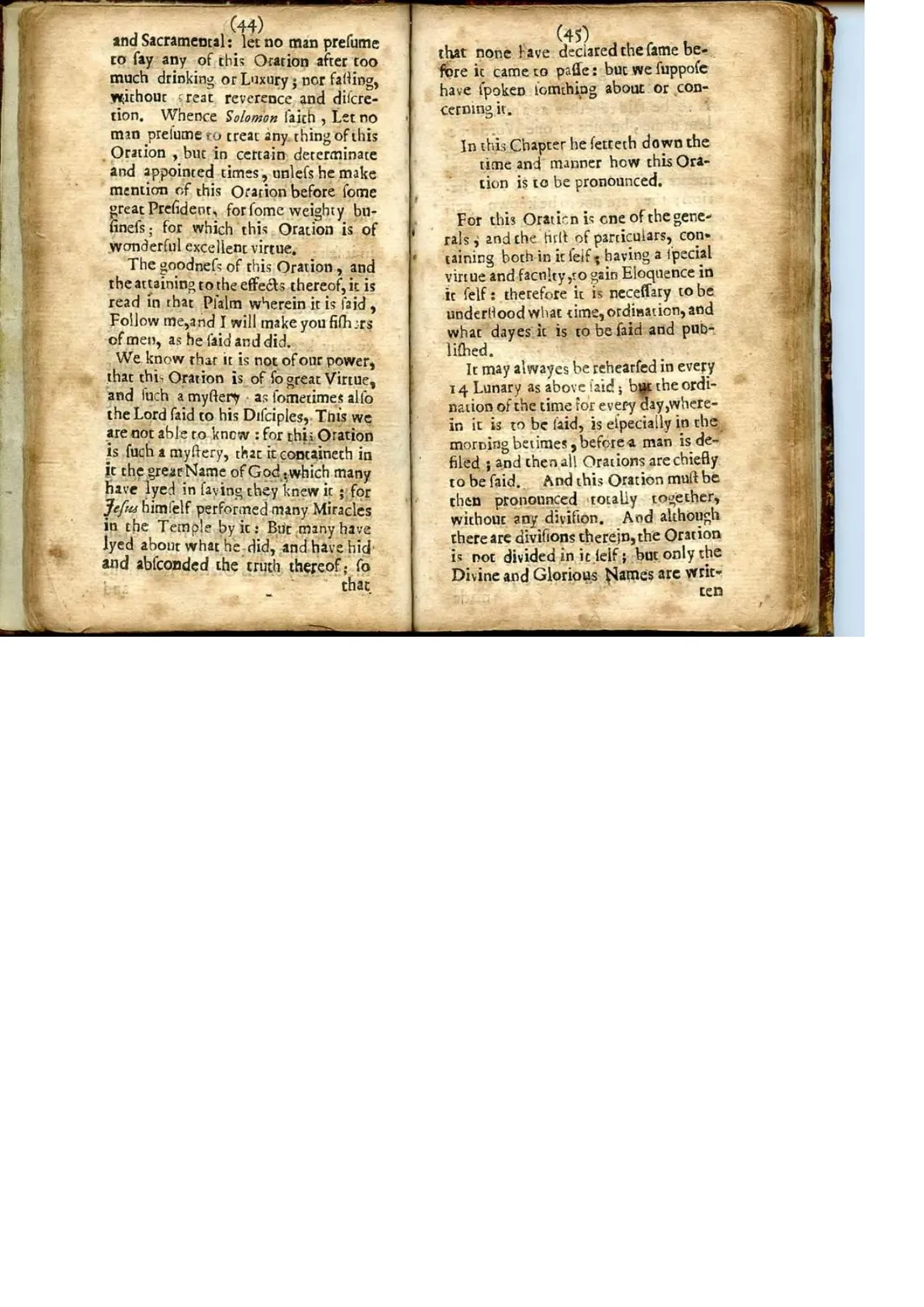Ars Notoria (clásica) — facsímil · Tiempo de la oración · dominio público