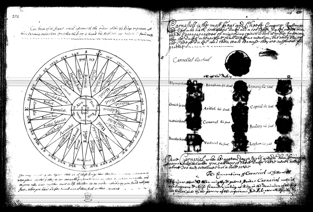 Ars Theurgia-Goetia — lámina grabada · Carnesiel, Emperador del Este · dominio público