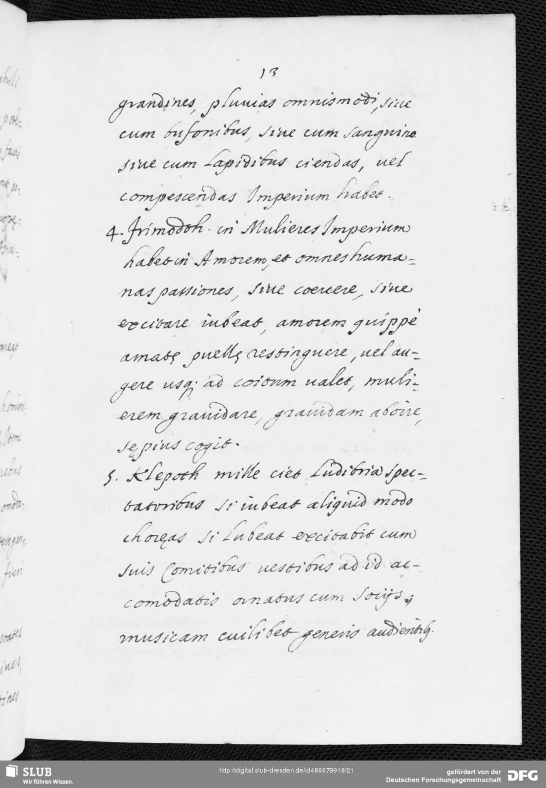 El pasaje en el facsímil del manuscrito (De Secretis · SLUB Dresden, Mscr.Dresd.N.91, s. XVII · dominio público). Ver los dieciocho en la página del duque Syrach.